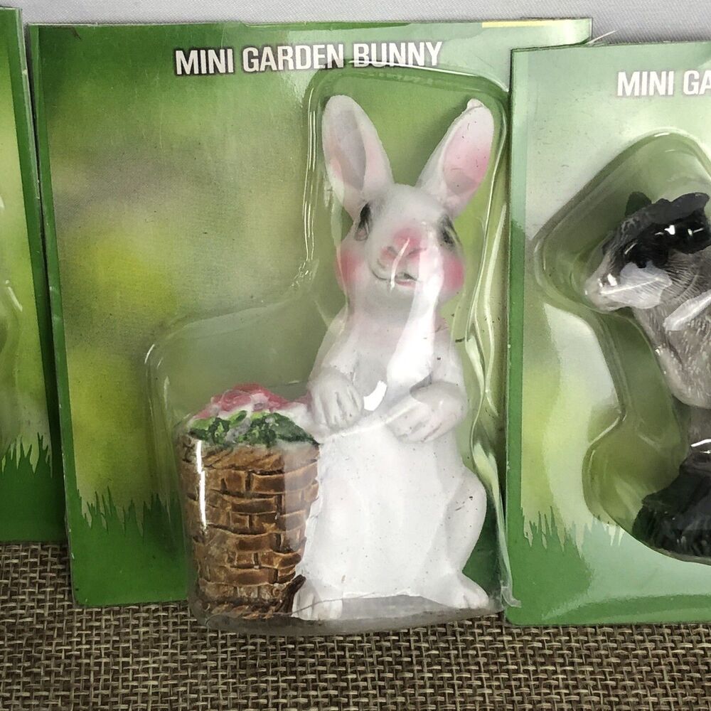 New Mini Farm Cow & Rabbit Miniature Fairy Garden Accessory Animals Decor - Picture 7 of 9